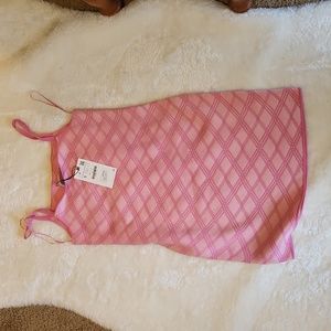 Zara Pink Argyle Summer Dress